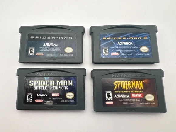 Spider Man GBA Game Lot Ultimate Spider-Man Battle New York Authentic Tested