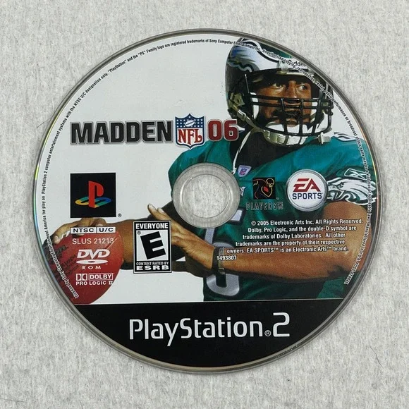 EA Sports Madden NFL 06 PlayStation 2 Multicolor Sports Retro Video Game Disc‎