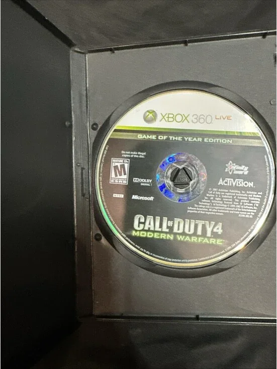 Call of Duty 4: Modern Warfare GOTY (Xbox 360, 2007) Disc Only