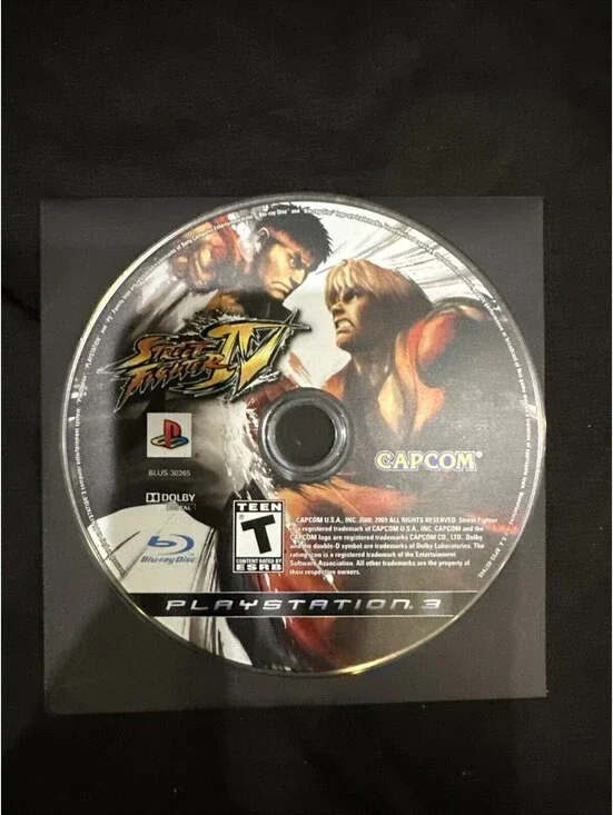 Street Fighter IV PlayStation 3 PS3 Video Game Fighting Multiplayer