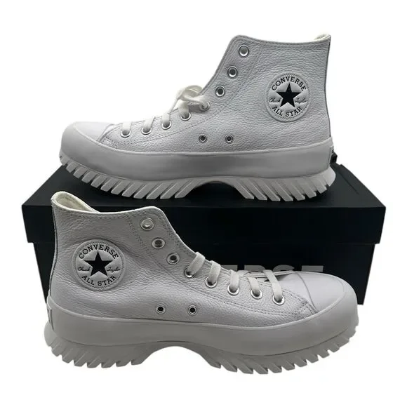 Converse Chuck Taylor All Star Lugged 2.0‎ Hi Sneaker Womens 10.5 Mens 8.5 White
