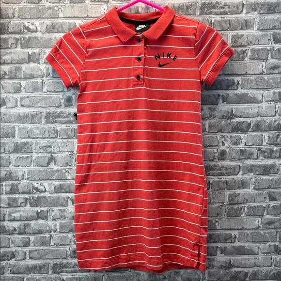 Girl's Nike Striped Polo‎ Dress
