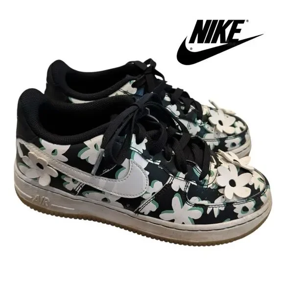 Nike Air Force 1 Low '07 LV8 Flowers (GS) 3D Big Kids Sneakers 4Y