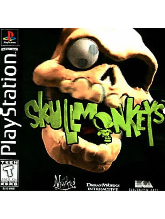 Skullmonkeys PS1 Sony PlayStation 1 Game Disc Only 1998 Tested Works Rare