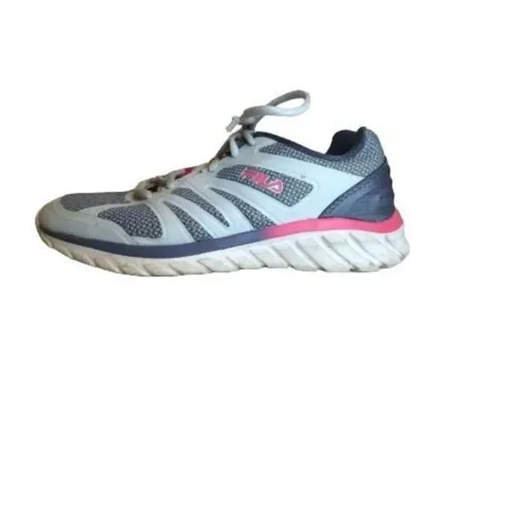 Fila Women’s Athletic Sneakers‎ Shoes Memory Foam Size 8 Gray Pink