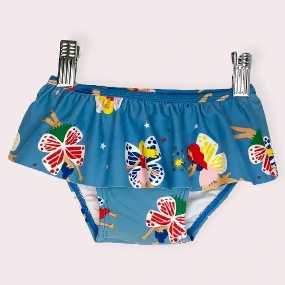 NWT Hanna Andersson swim bottom‎ skirted blue discover sky fairies 12-18 months