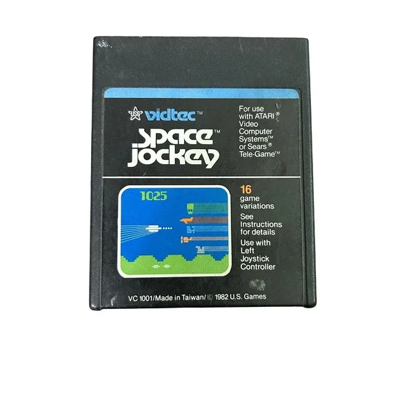 Space Jockey Atari 2600 Vidtec US Games 1982 VC1001‎ Retro Video Game Cartridge