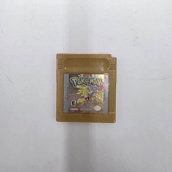 Pokemon Gold Version Nintendo Game Boy Color GBC Cartridge DMG-AAUE-USA Gold