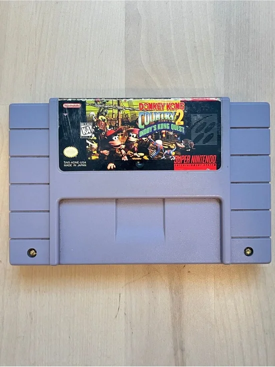 Donkey Kong Country 2 Diddy’s Kong Quest SNES Authentic Tested Working
