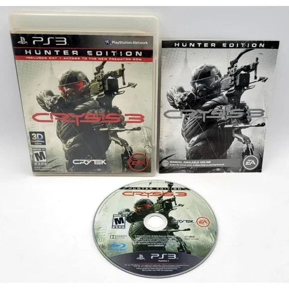 Crysis 3 Hunter Edition PS3 Sony PlayStation 3 CIB COMPLETE IN BOX
