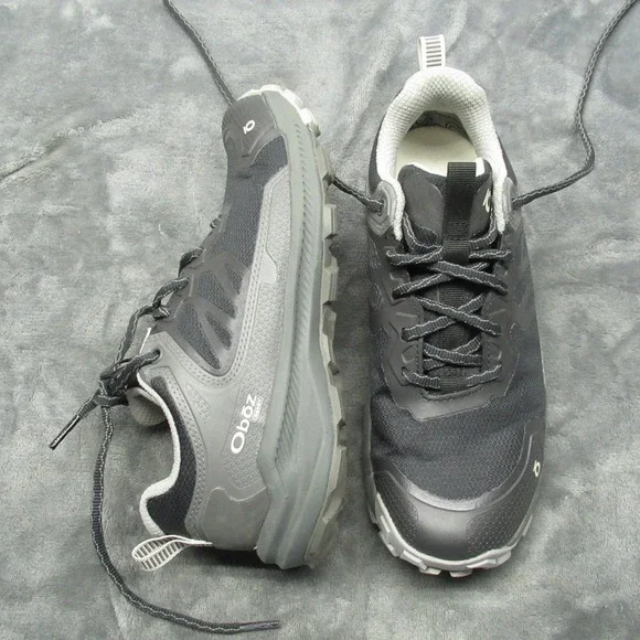 Oboz Hiking Shoes Women 6 Gray Katabatic Low Waterproof Mountaineer Light Rugged