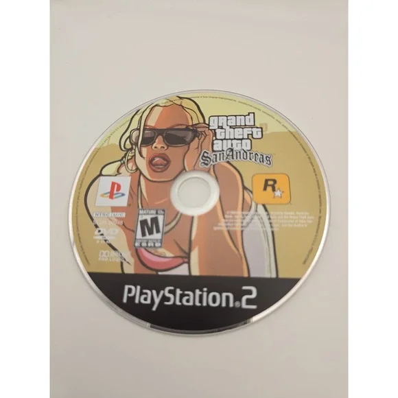 Grand Theft Auto San Andreas Black PlayStation 2 PS2 - Disc Only
