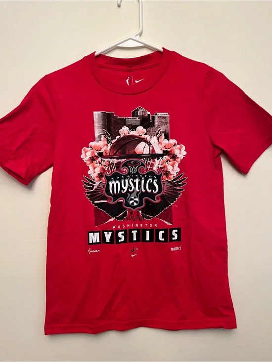 Nike Washington Mystics Red Graphic T-Shirt