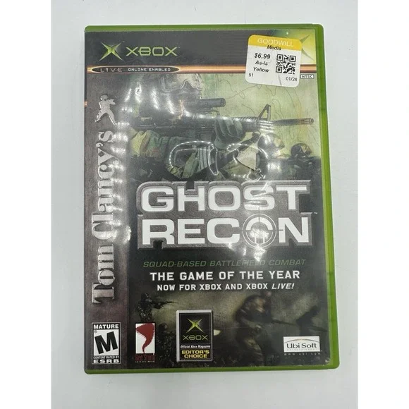 Tom Clancys Ghost Recon Original Xbox CIB Manual Tested Working 2002