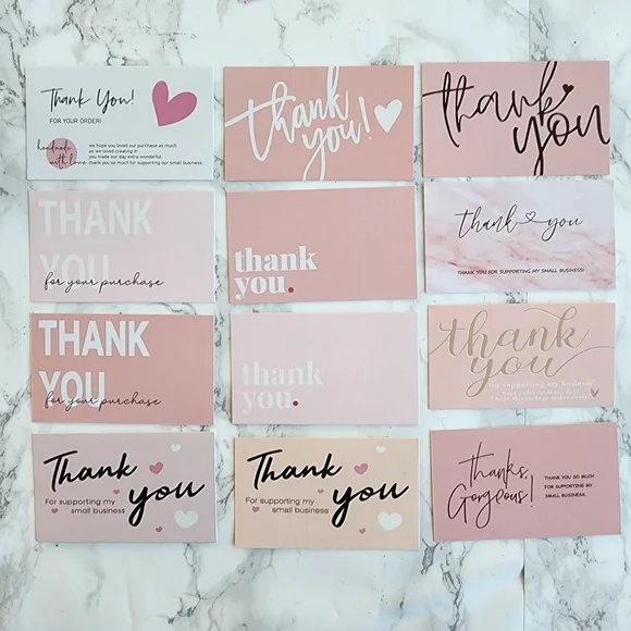 50 pc Thank You Business Cards
