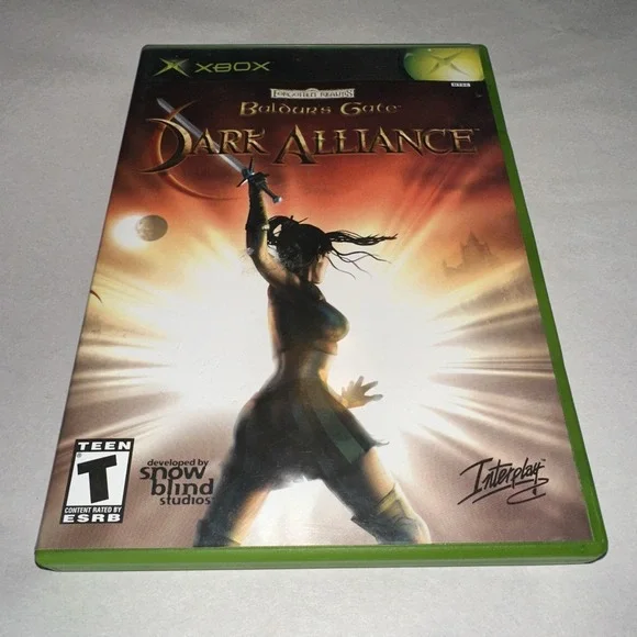 Baldurs Gate: Dark Alliance (Xbox, 2002) Complete CIB With Manual
