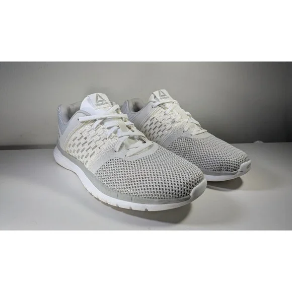 Reebok Print Prime Runner Sneakers Womens US Size 8.5 Gray White Athletic CN2031