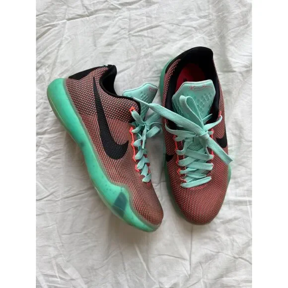 Nike Kobe 10 Easter GS Hot Lava Sunset Glow Basketball Shoes Size 5Y