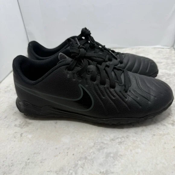 Nike Jr Tiempo Legend 10 Club TF Turf Soccer Shoes Black DV4355-002 Youth 5Y