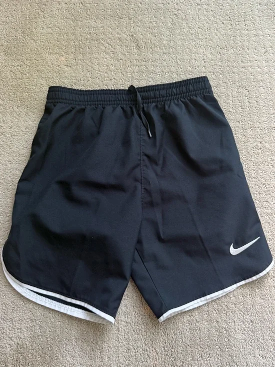 Nike Men’s Black Athletic Shorts with White Accent