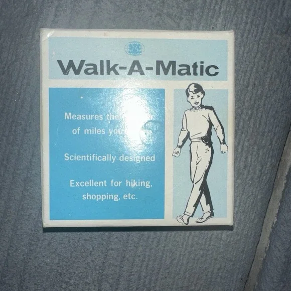 Vintage Walk Meter manual pedometer Japan Rare in Original Box! Collectible