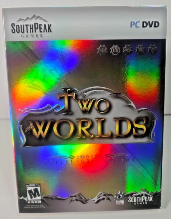 TWO WORLDS Game Collector's Edition with Book RPG (PC DVD) 2007 Complete 2 Disk