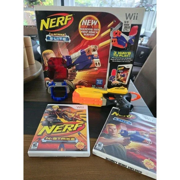 Nerf N-Strike Elite Bundle Blaster W/N-Strike & N-Strike Elite Nintendo Wii