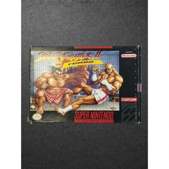 Street Fighter II Turbo (Super Nintendo SNES, 1993) CIB Complete Box Game Manual