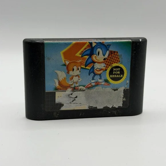 Sonic The Hedgehog 2 Sega Genesis Game E SEGA NTSC-U/C 1992 Not For Resale Cart