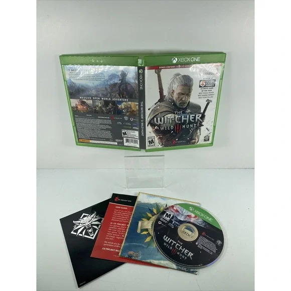 The Witcher: Wild‎ Hunt Xbox One Microsoft, XB1, Tested, Map Inside, Excellent!!