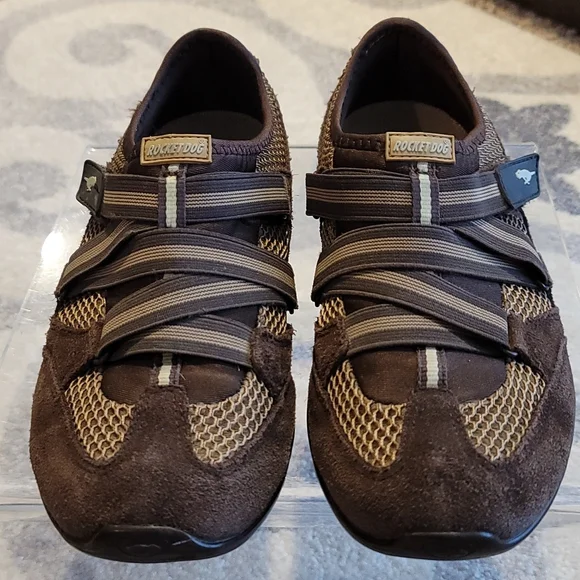 Rocket Dog Brown Slip‑On Comfort Shoes Women’s 9 (Elastic Straps)