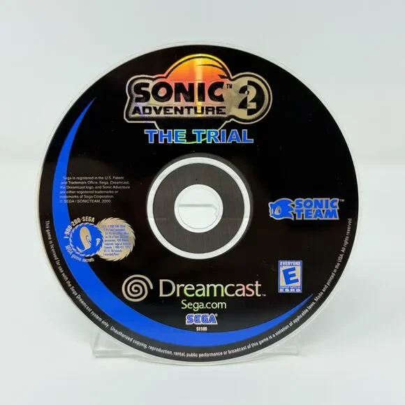 Sonic Adventure 2 The Trial Sega Dreamcast Demo Disc Only Tested