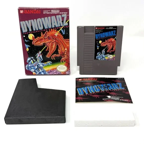 Dynowarz The Destruction of Spondylus Nintendo NES Complete CIB Tested