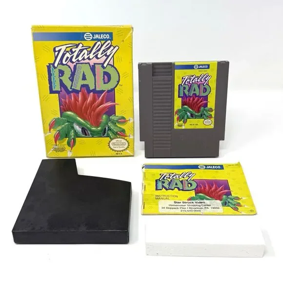 Totally Rad Nintendo NES Complete CIB Box Manual Tested