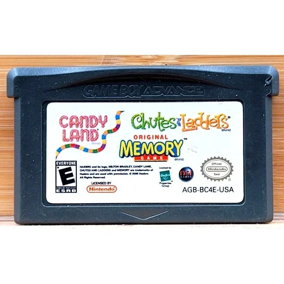 Candy Land/Chutes and Ladders/Memory (Nintendo Game Boy Advance, 2005) Cart Only