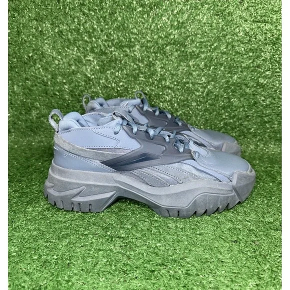 Reebok Cardi B Classic Leather Shoes Womens‎ Size 5.5 Mens 4 Blue Trail Sneakers