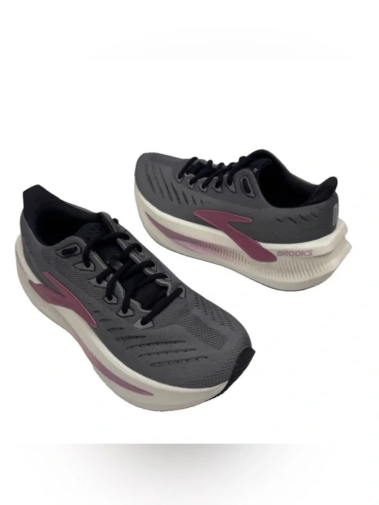Brooks Glycerin Max 2 Grey White 1204681B059 Running Shoes Women’s Sz 8 Lace Up