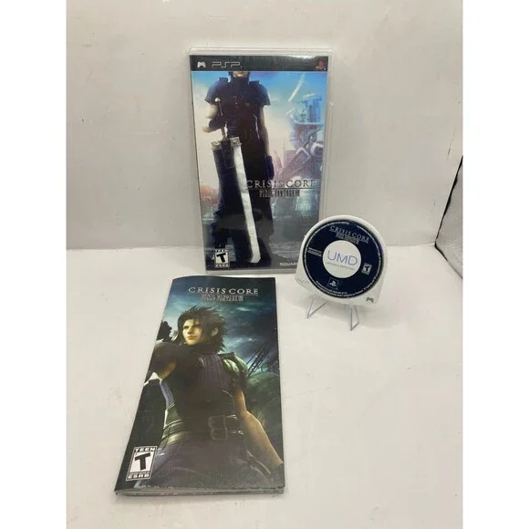 Crisis Core Final Fantasy VII PSP Square Enix Action RPG Video Game CIB Reg Card
