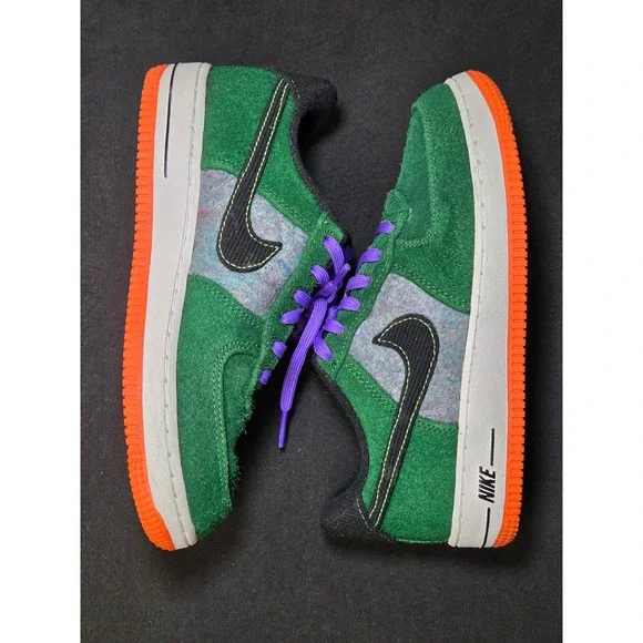 Nike Air Force‎ 1 Low Green Purple Orange Kids Sneakers DZ5289-300 Size 2Y