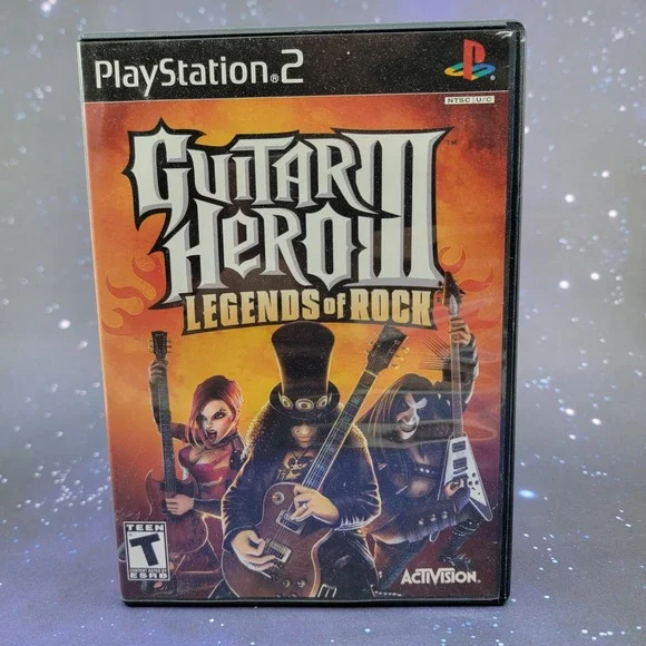 Guitar Hero III Legends of Rock (Sony PlayStation 2, 2007) Video Game No Manual