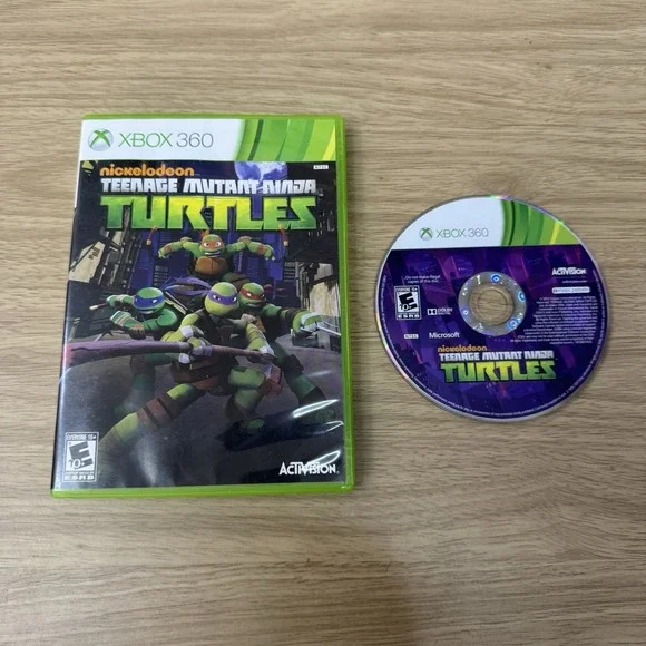 Teenage Mutant Ninja Turtles‎ Xbox 360 Missing Manual Tested Working Nickelodeon