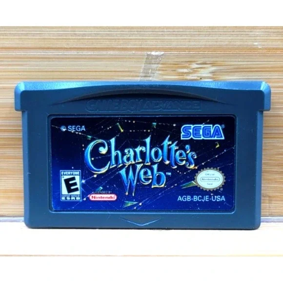 Charlotte's Web (Nintendo Game Boy‎ Advance, 2006) Tested & WORKS