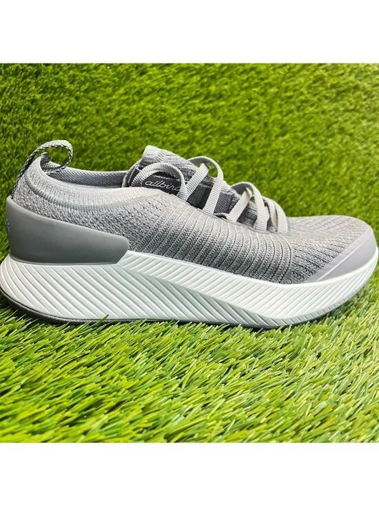 Allbirds Tree Glider Womens Size 6.5 Gray White Athletic Running Shoes Sneakers