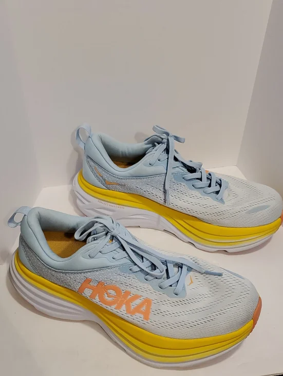 Hoka Bondi 8 Women's Running Shoe Sneaker In Summer Song Country Air Size 8.5D
