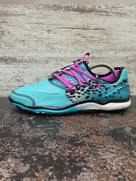 Womens Under Armour Micro G Toxic 6 Running Shoes Sz 10 Used 1235698 428