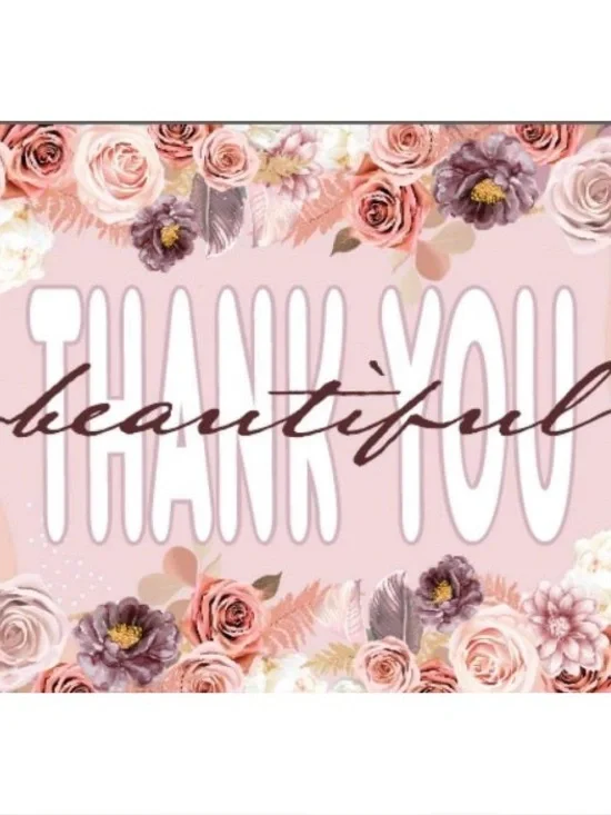 100 Pack, 4x6 Heavy Card-Stock Thank You Card Inserts, Beautiful BOHO