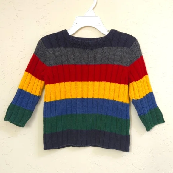 3/$20🌟 Baby Boy's Children's Place Ribbed Color Block Sweater Size 18 Months