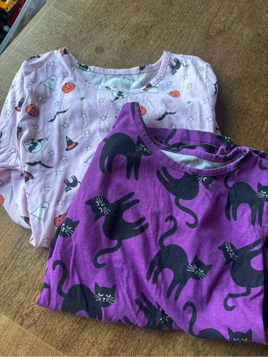 The Children's Place Purple and Light Pink Halloween Tops