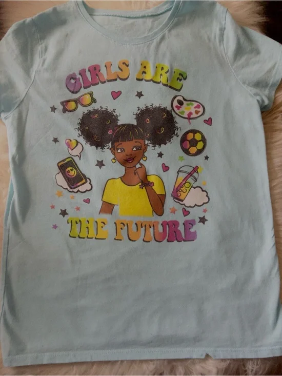 The Children's Place Light Blue 'Girls Are The Future' Graphic Tee