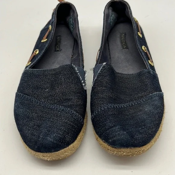 Nautica Blue Denim Espadrille size 7.5